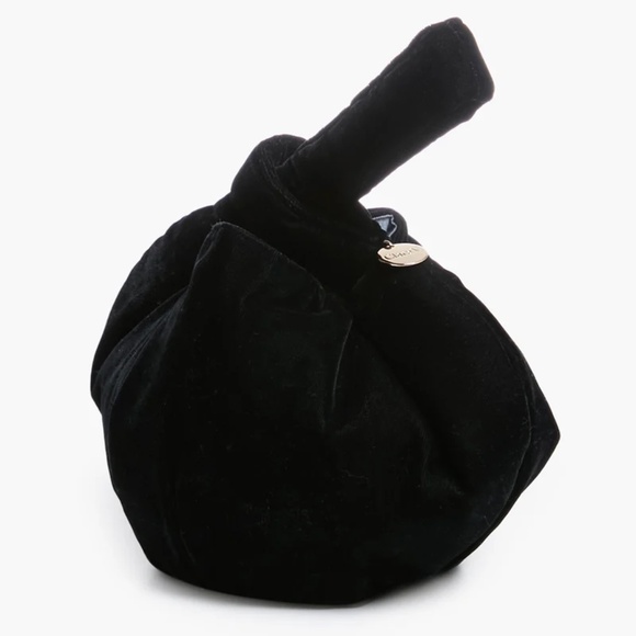 BNWT Clare V Chou Chou Velvet Black Bag - Picture 1 of 5